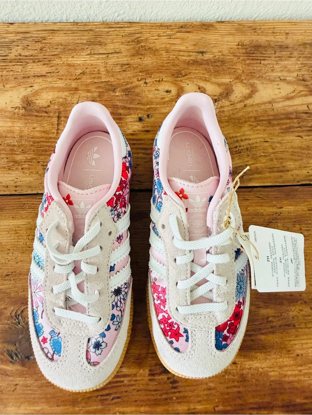 NWT adidas Liberty London Samba OG Pink Floral 10K